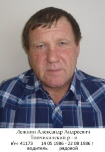 Воины Топчихинского района, участники ликвидации последствий аварии на Чернобыльской АЭС