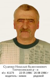 Воины Топчихинского района, участники ликвидации последствий аварии на Чернобыльской АЭС